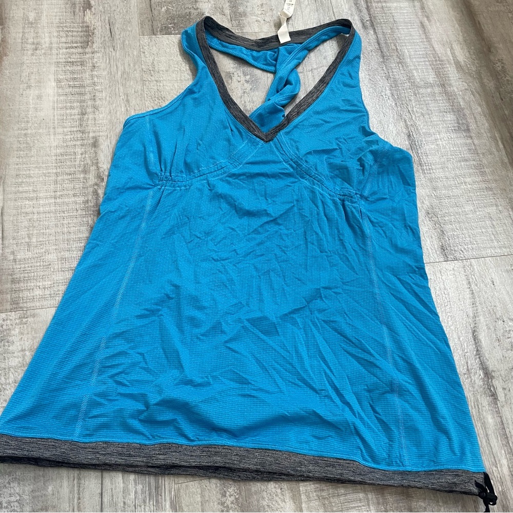 Lululemon Blue Twisted Racerback Tank Size 10